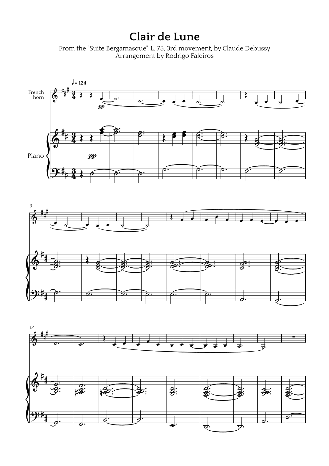 Clair de Lune (arr. Rodrigo Faleiros)