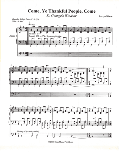 Come, Ye Thankful People, Come (arr. Larry Gillum)