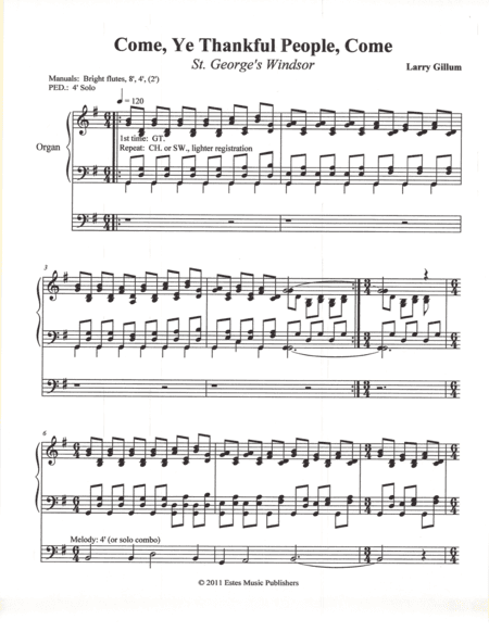 Come, Ye Thankful People, Come (arr. Larry Gillum)