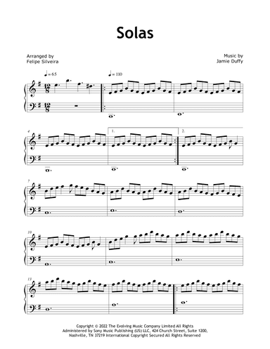 Solas (arr. Felipe Silveira)