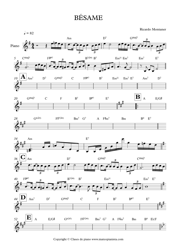 Besame (arr. Mateo Aguilar)