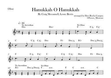 Hanukkah O Hanukkah (arr. Davi Rocha Campos)