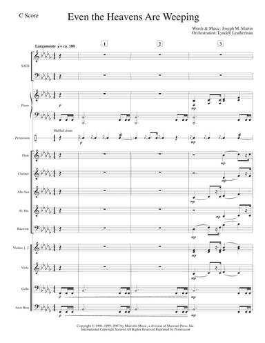Even The Heavens Are Weeping (arr. Lyndell Leatherman)