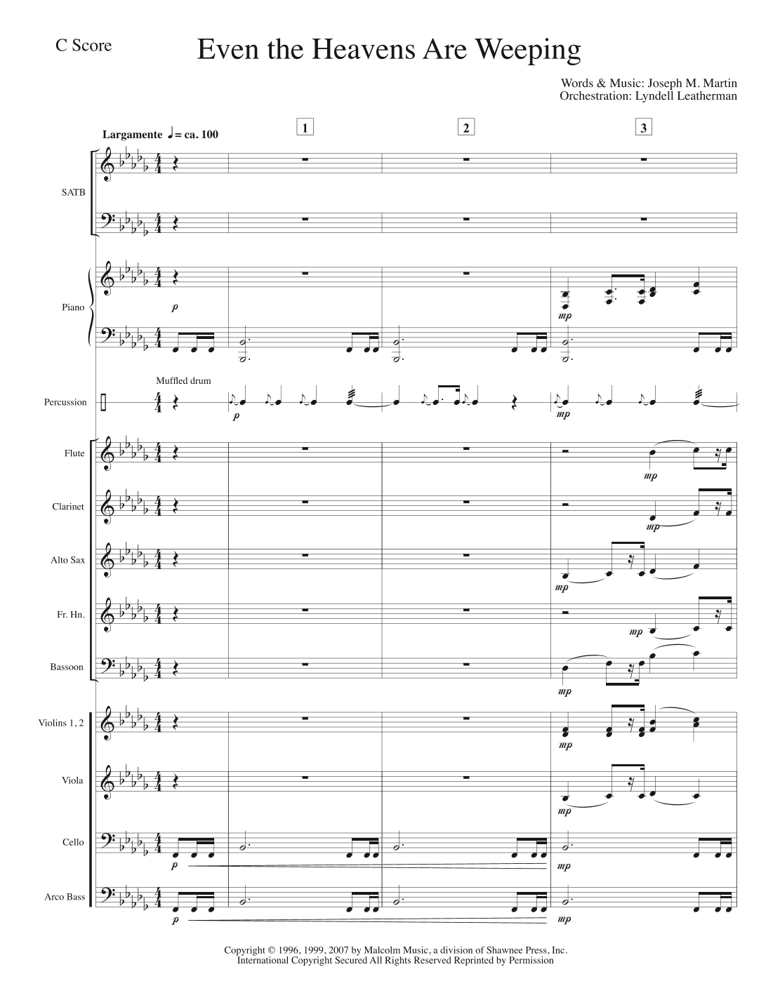 Even The Heavens Are Weeping (arr. Lyndell Leatherman)
