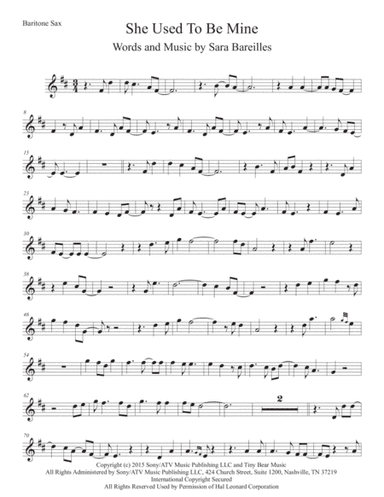 She Used To Be Mine from WAITRESS THE MUSICAL (arr. Kevin Busse)