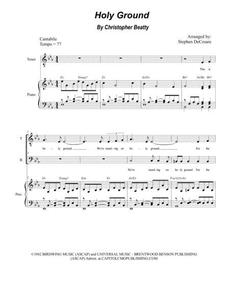 Holy Ground (arr. Stephen DeCesare)