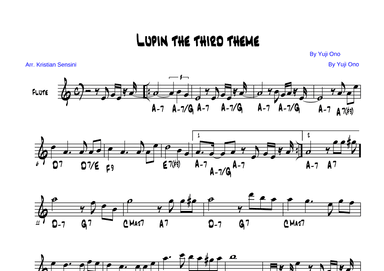 Theme From Lupin The Third '78 (arr. Kristian Sensini)