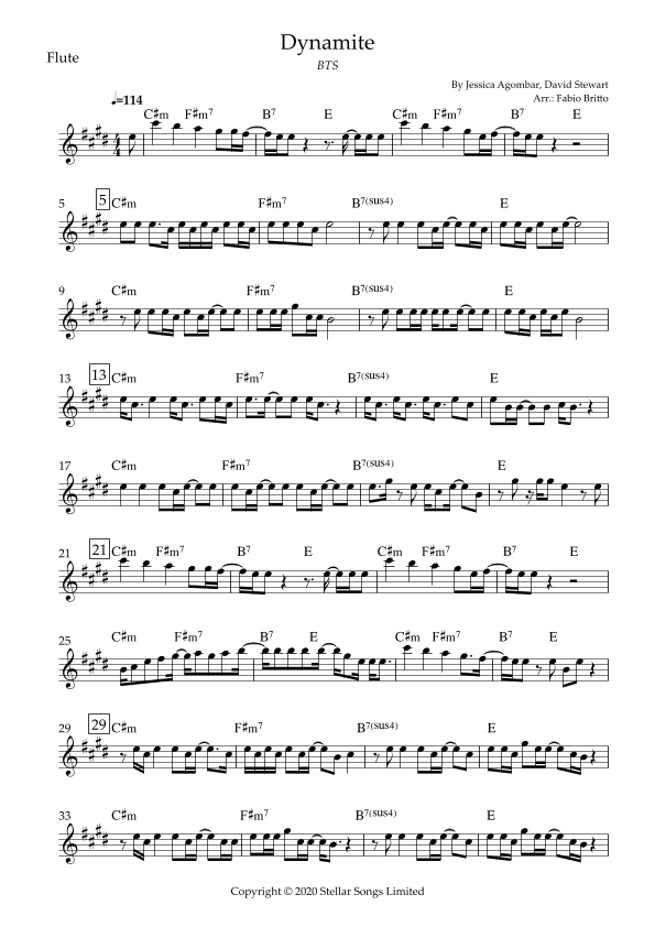 Dynamite (arr. Fabio Britto)