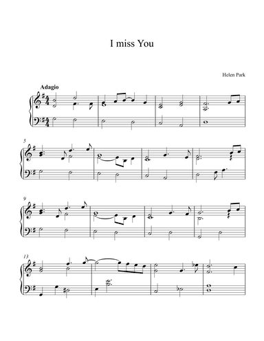 I miss you