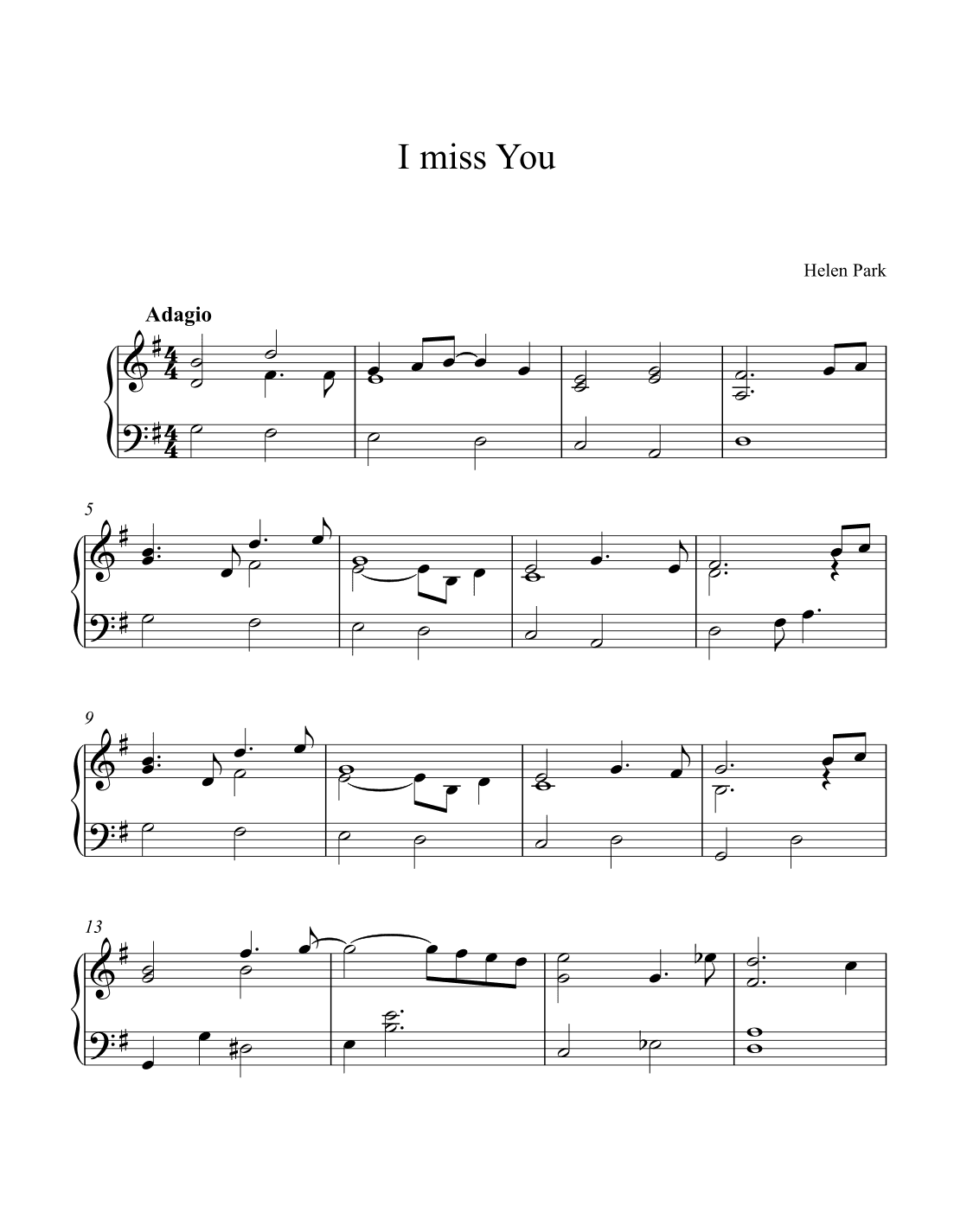 I miss you