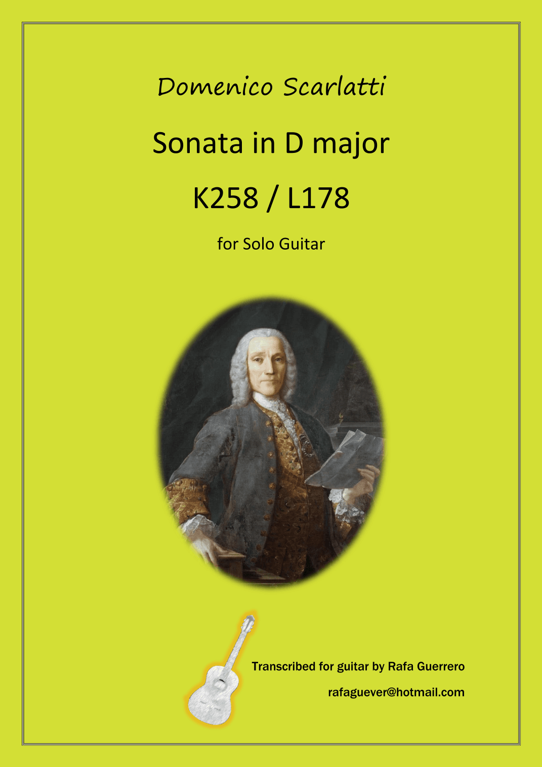 Sonata K258 / L178 (arr. Rafa Guerrero)