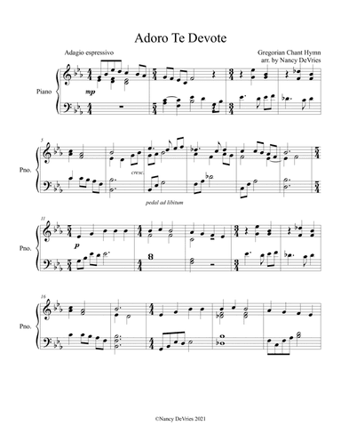 Adoro Te Devote (arr. St Raphael's Psaltery)