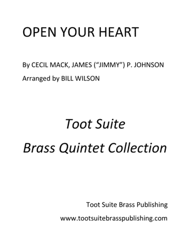 Open Your Heart (arr. Bill Wilson)