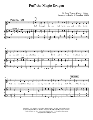 Puff The Magic Dragon (arr. Rachel M Hamilton)