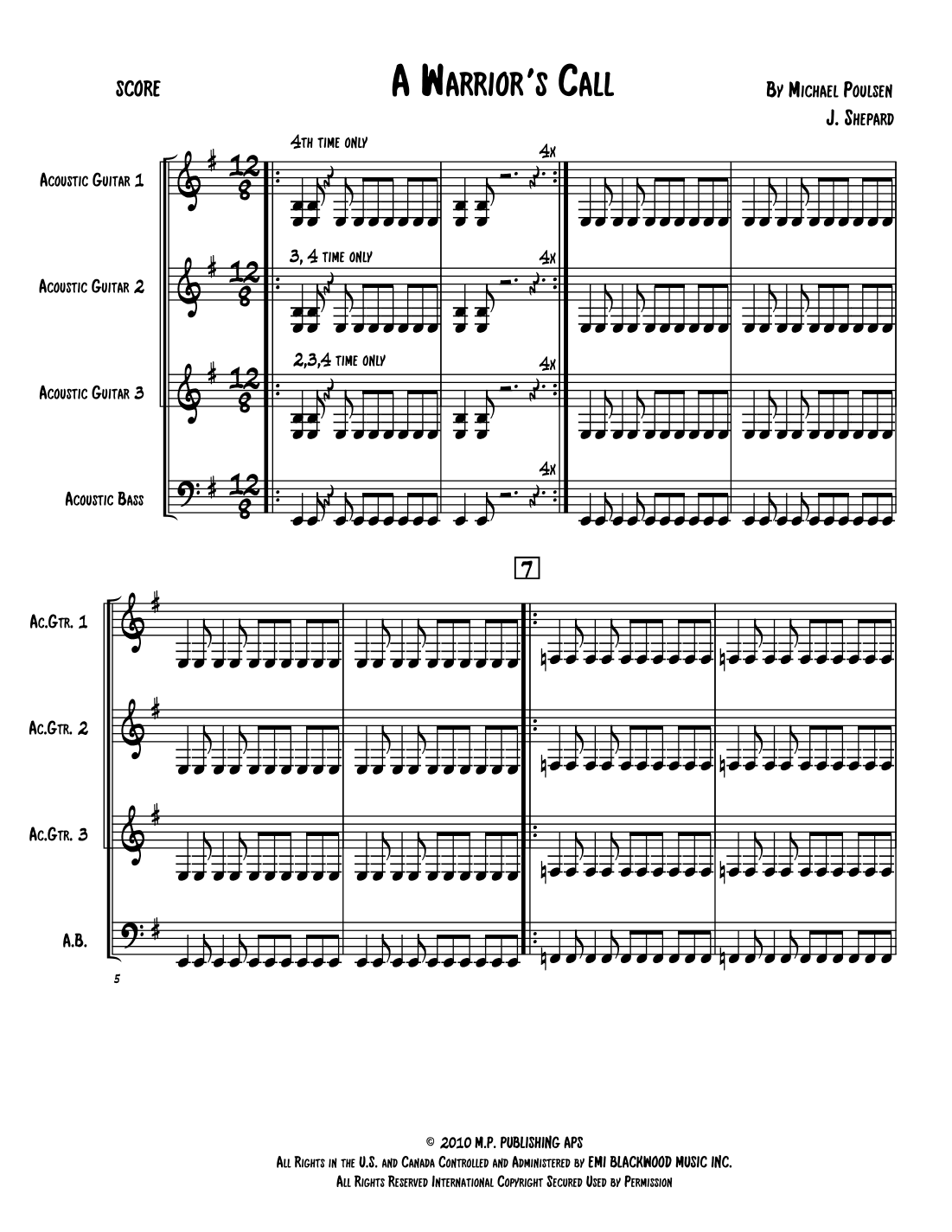 A Warrior's Call (arr. Jeremy Shepard)