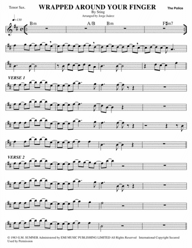 Wrapped Around Your Finger (arr. Jorge Juárez)