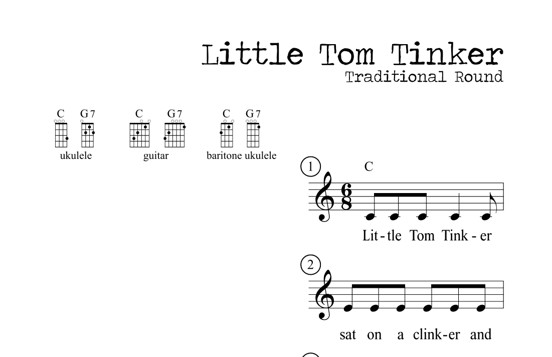 Little Tom Tinker (Round) (arr. M. Ryan Taylor)