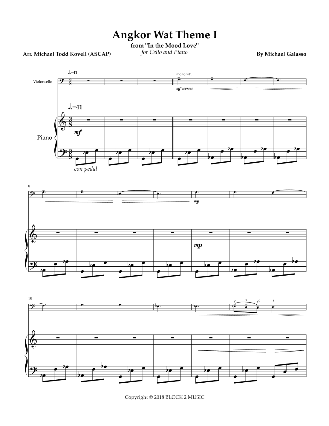 Angkor Wat Theme I (arr. Michael Todd Kovell)