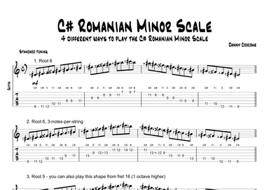C# Romanian Minor Scale (4 Ways to Play)