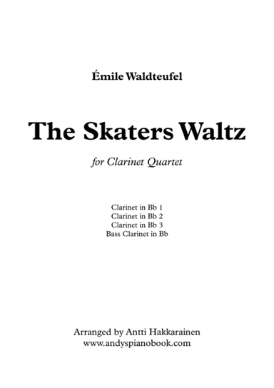 The Skaters Waltz - Clarinet Quartet (arr. Antti Hakkarainen)
