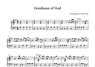Goodness Of God (arr. Grace I-En)