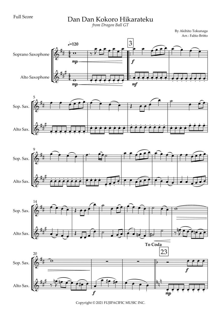 Dragon Ball Gt (arr. Fabio Britto)