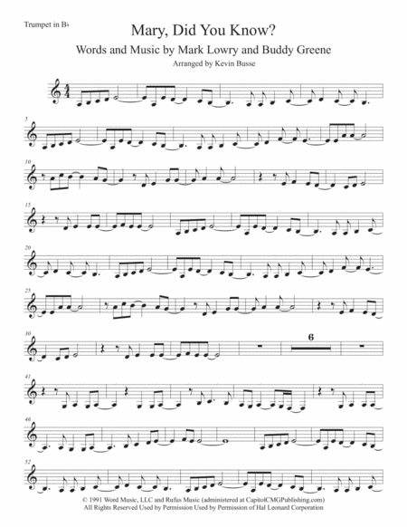 Mary, Did You Know? (arr. Kevin Busse)