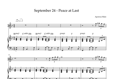 September 24 - Peace at Last