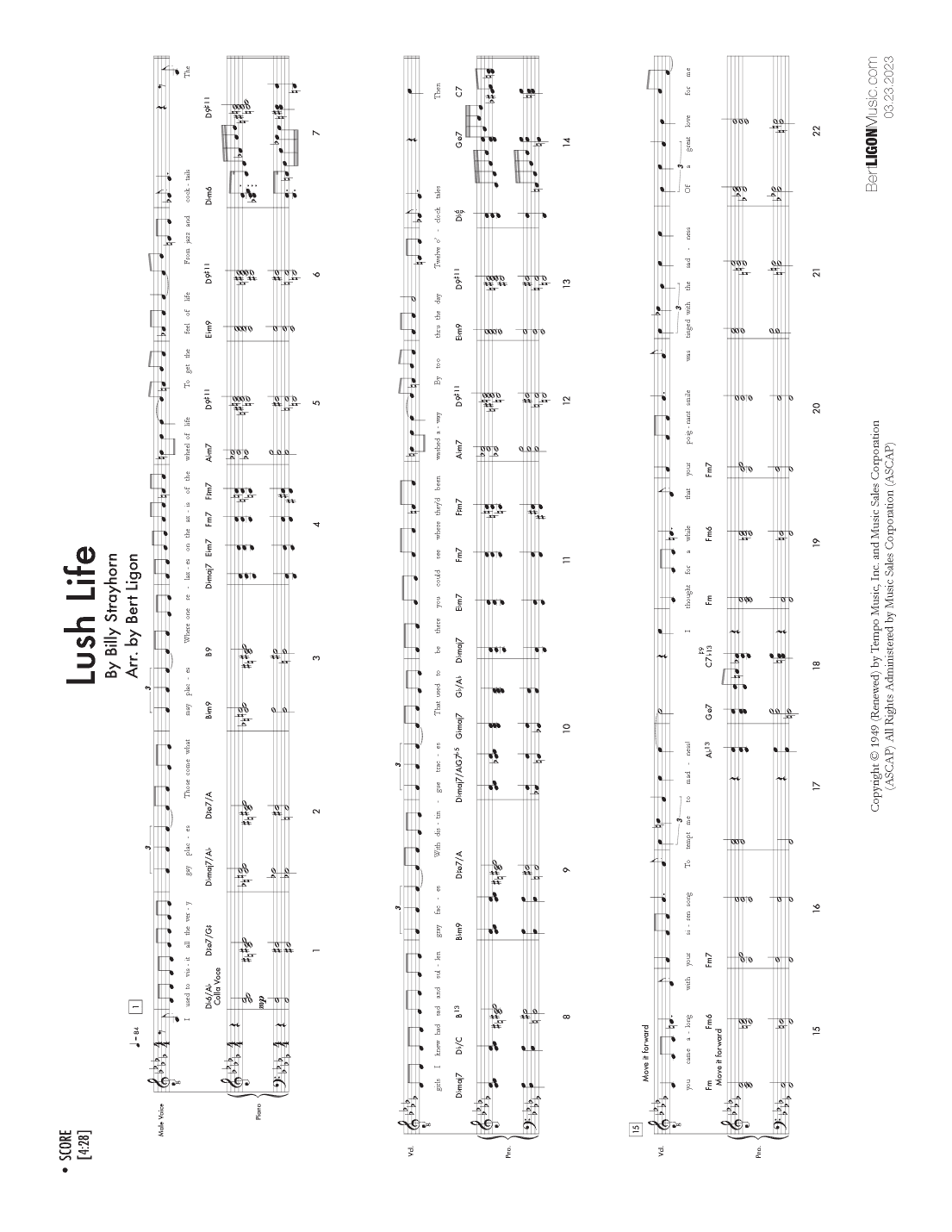 Lush Life (arr. Bert Ligon [BertLigonMusic.com])