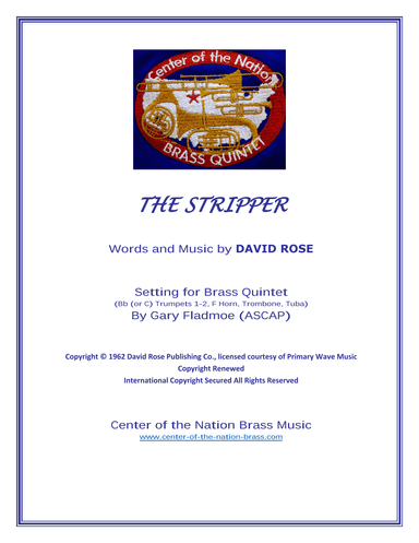The Stripper (arr. Gary Fladmoe (ASCAP))