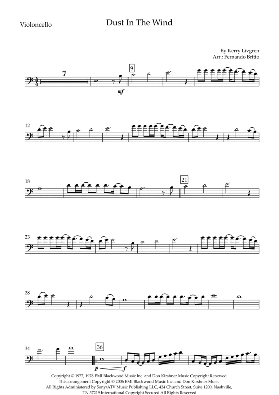 Dust In The Wind (arr. Fernando Britto)