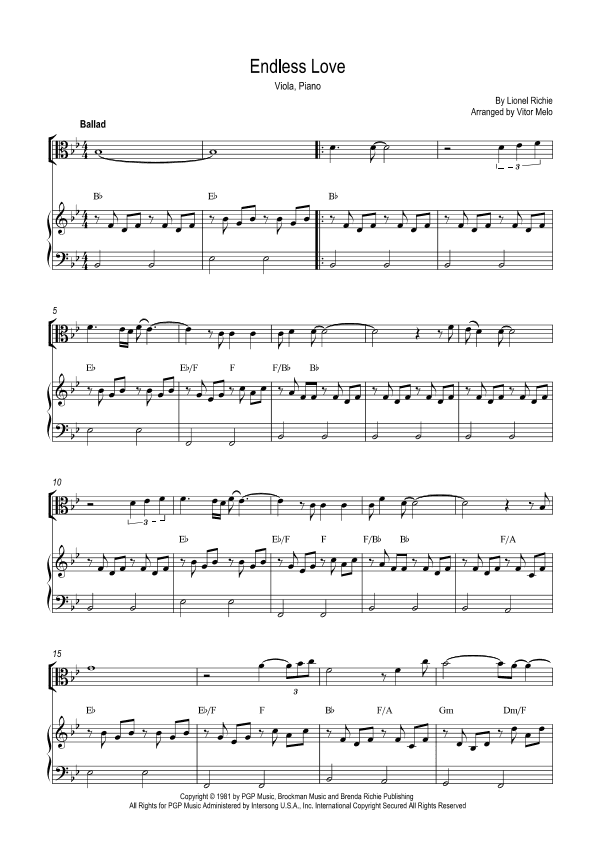 Endless Love (arr. Vitor Melo)