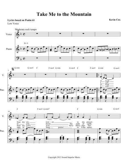 Take me to the mountain - Low voice