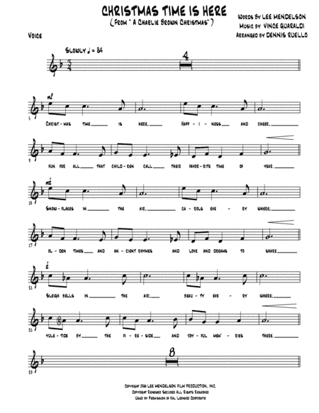 Christmas Time Is Here (arr. Dennis Ruello)