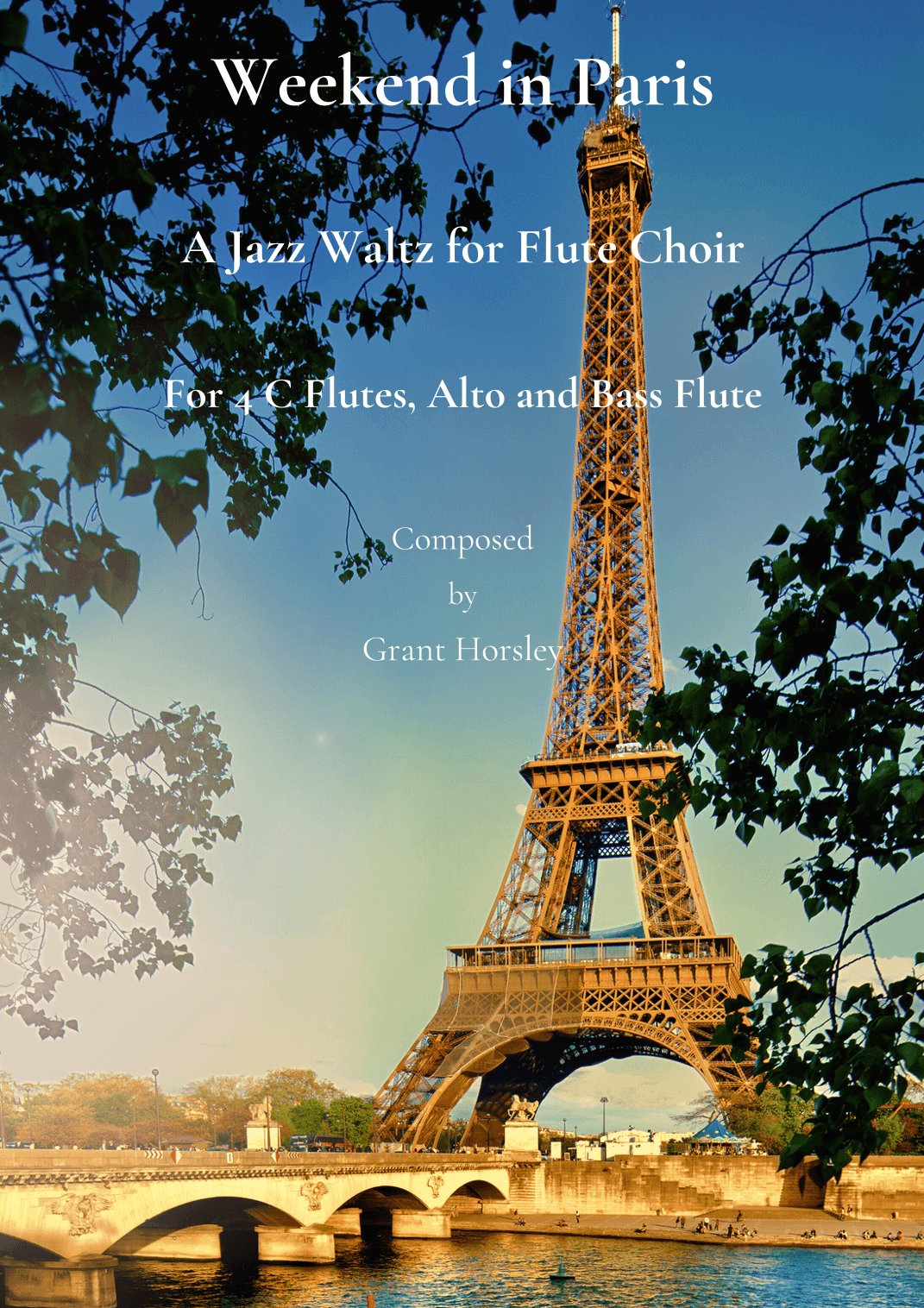 Weekend in Paris. Original Jazz Waltz for Flute Choir