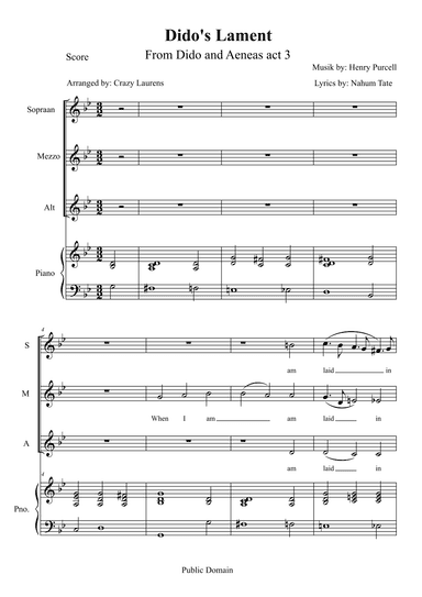 Dido's Lament (arr. Crazy Laurens)