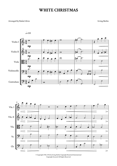 White Christmas (arr. Rafael Alves)