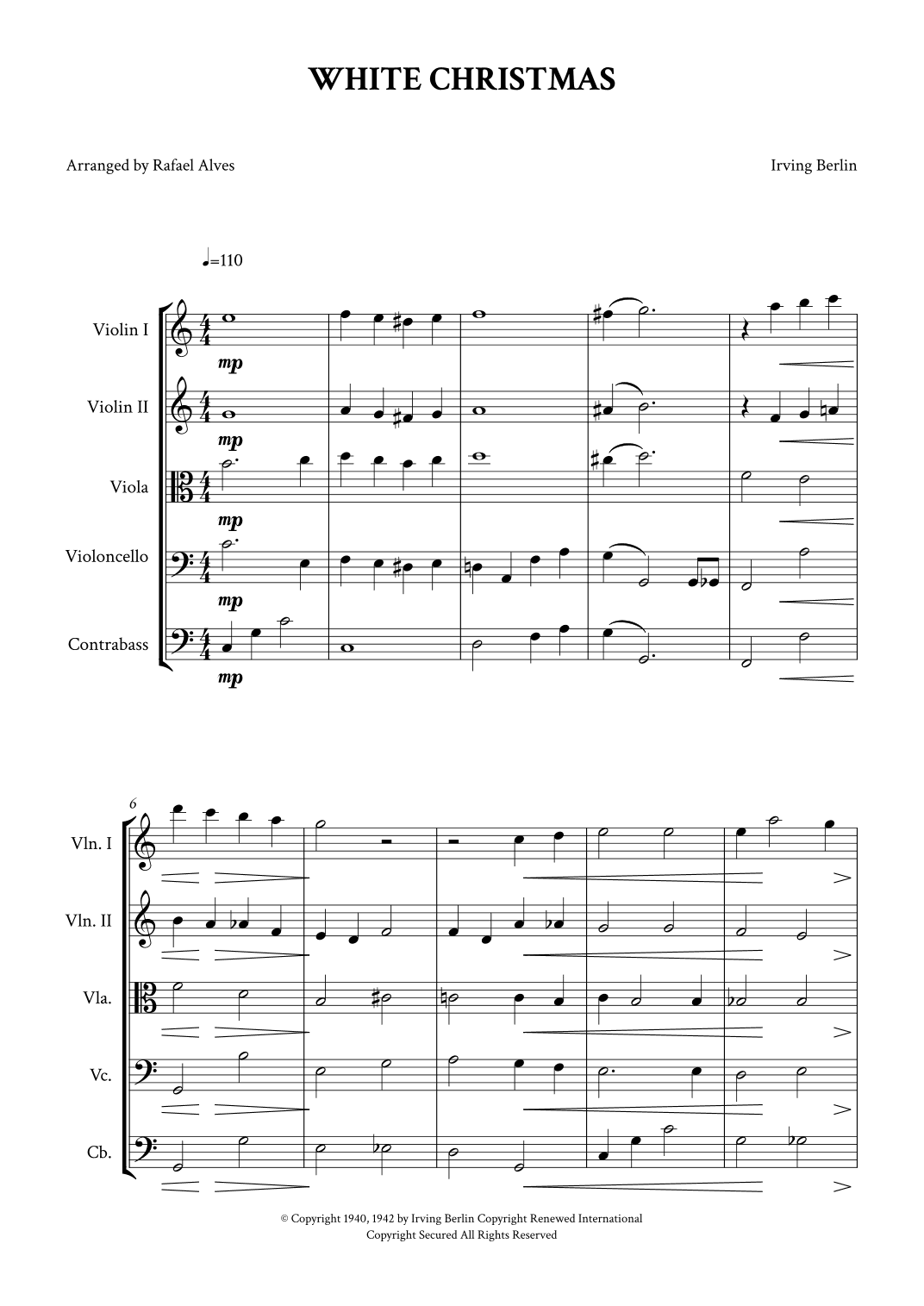 White Christmas (arr. Rafael Alves)