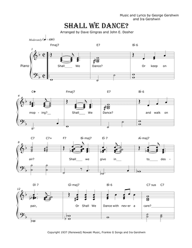 Shall We Dance? (arr. Dave Gingras and John E. Dosher)