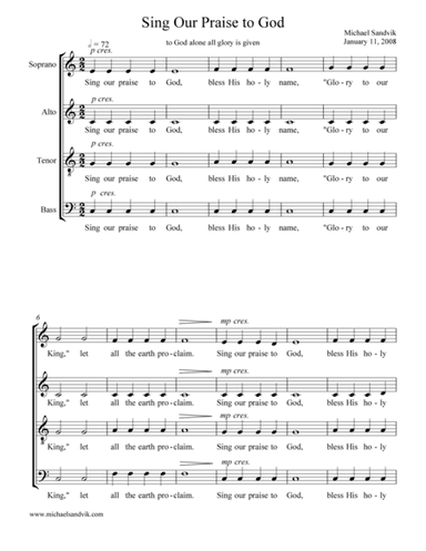 Sing Our Praise To God