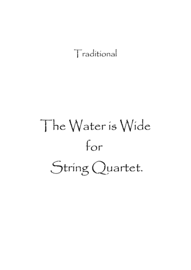 The Waters Wide (arr. Spence Bundy)