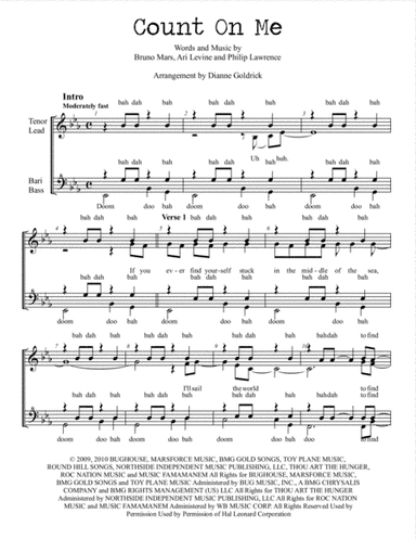 Count On Me (arr. Dianne Goldrick)