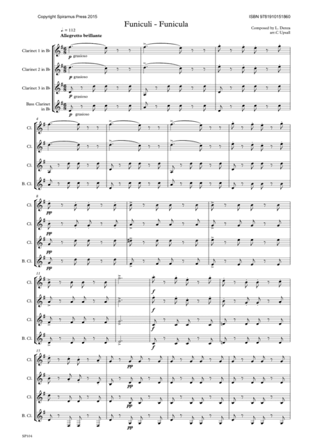 Funiculi Funicula (arr. Carl Upsall)