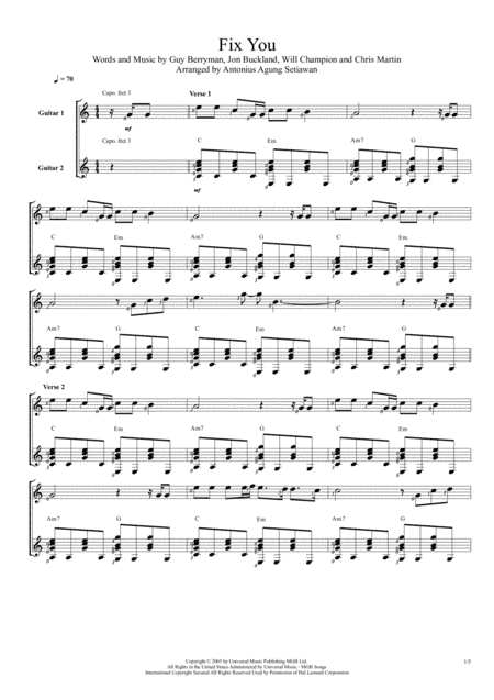 Fix You (arr. Antonius Agung Setiawan)