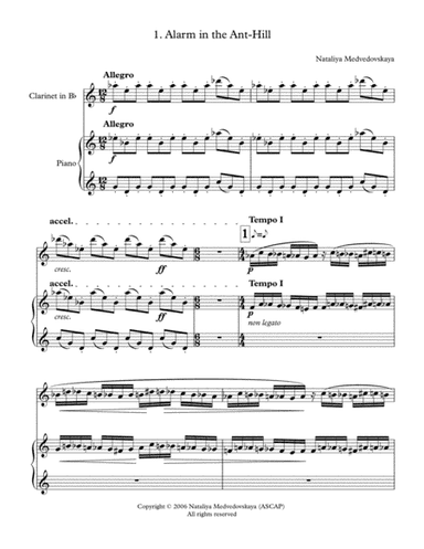 Pantomimes Suite for clarinet and piano