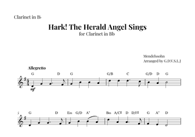 Hark! The Herald Angel Sings (arr. G.D.V.S.L.J)