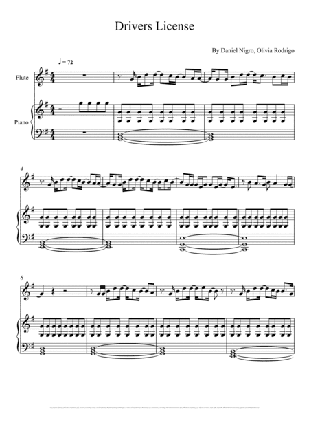 Drivers License (arr. André Laitano)