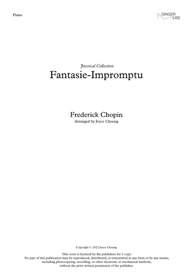 Fantasie Impromptu from Jazzical Collection (arr. Joyce Cheung)