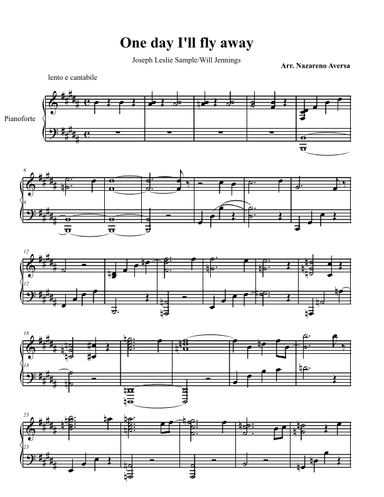 One Day I'll Fly Away (arr. Nazareno Aversa)