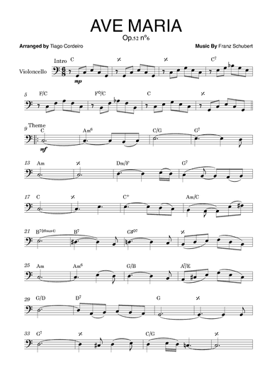 Ave Maria Op.52 nº6 (arr. Tiago Cordeiro)